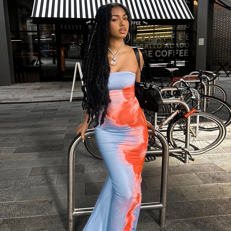 Sunset Bloom Maxi Dress