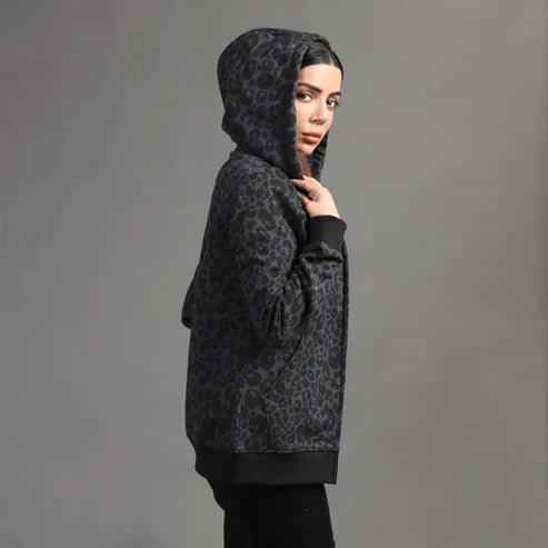 Leopard Print Zip-Up