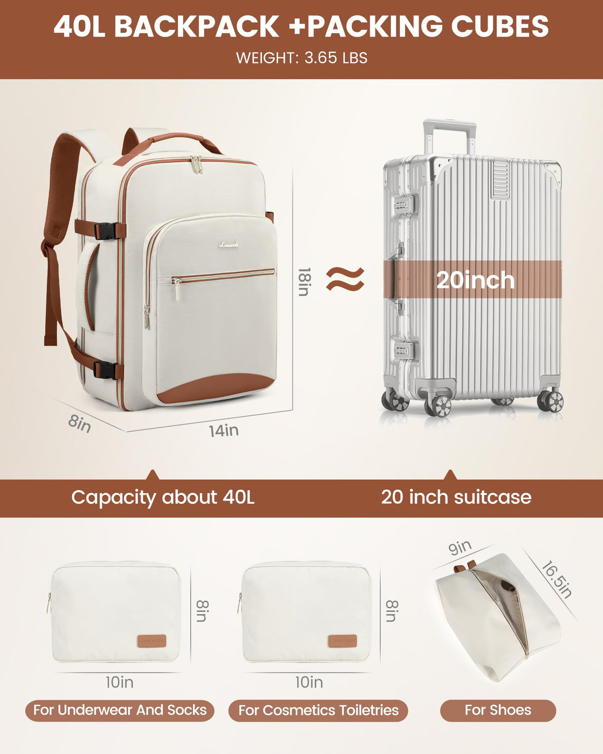 VoyageCore 40L Travel Backpack