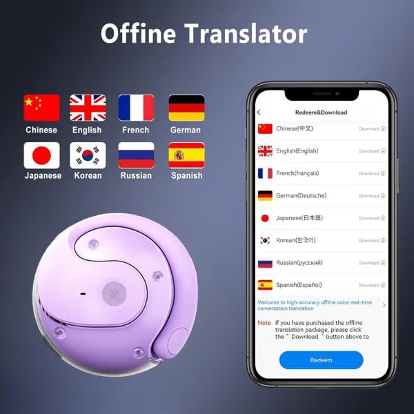 LinguaOne™ X200 Language Translator Earbuds