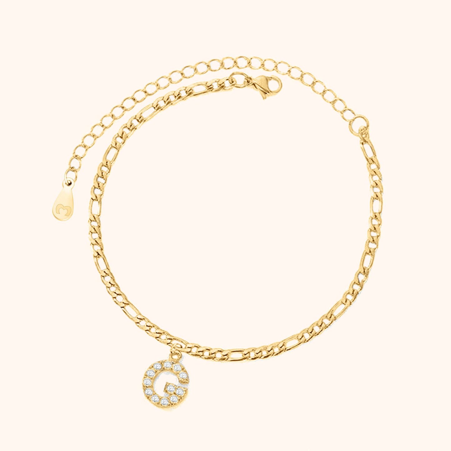 Amour Initial Anklet