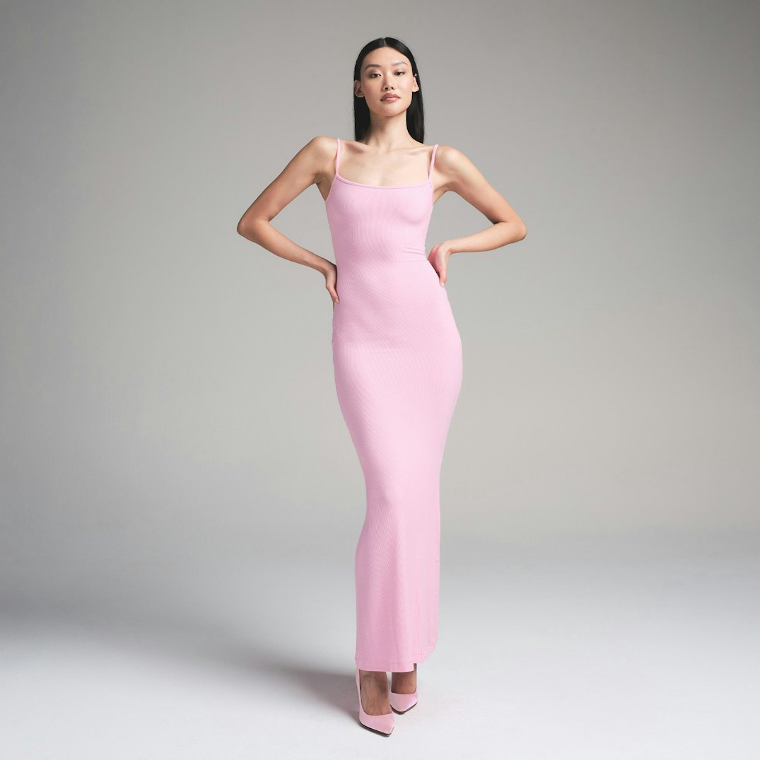 CurveLuxe™ Slip Maxi Dress