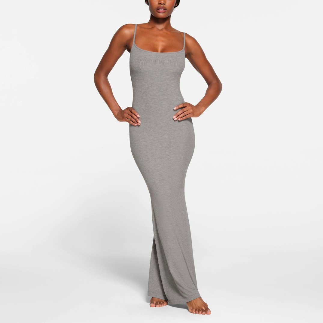 CurveLuxe™ Slip Maxi Dress