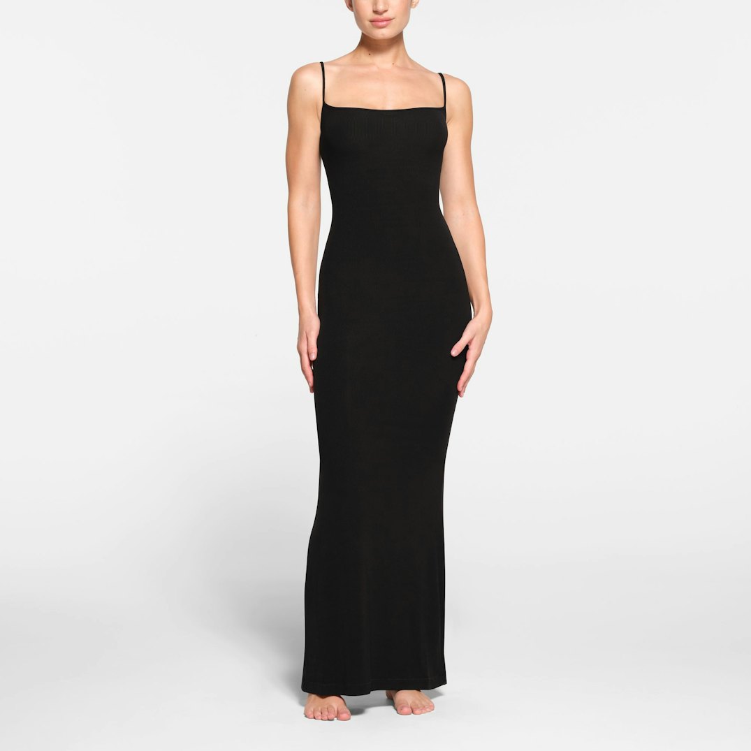 CurveLuxe™ Slip Maxi Dress
