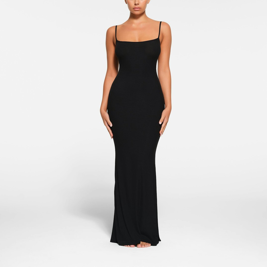 CurveLuxe™ Slip Maxi Dress