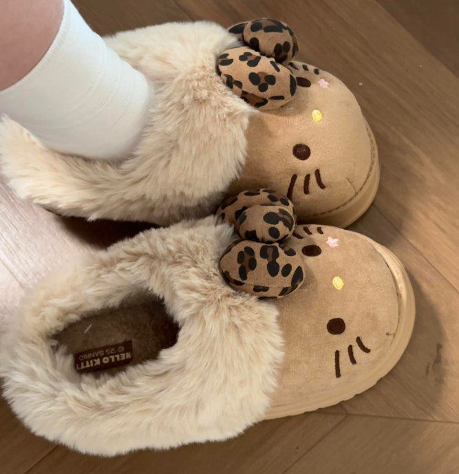 Comfy Hello Kitty Fur Slippers