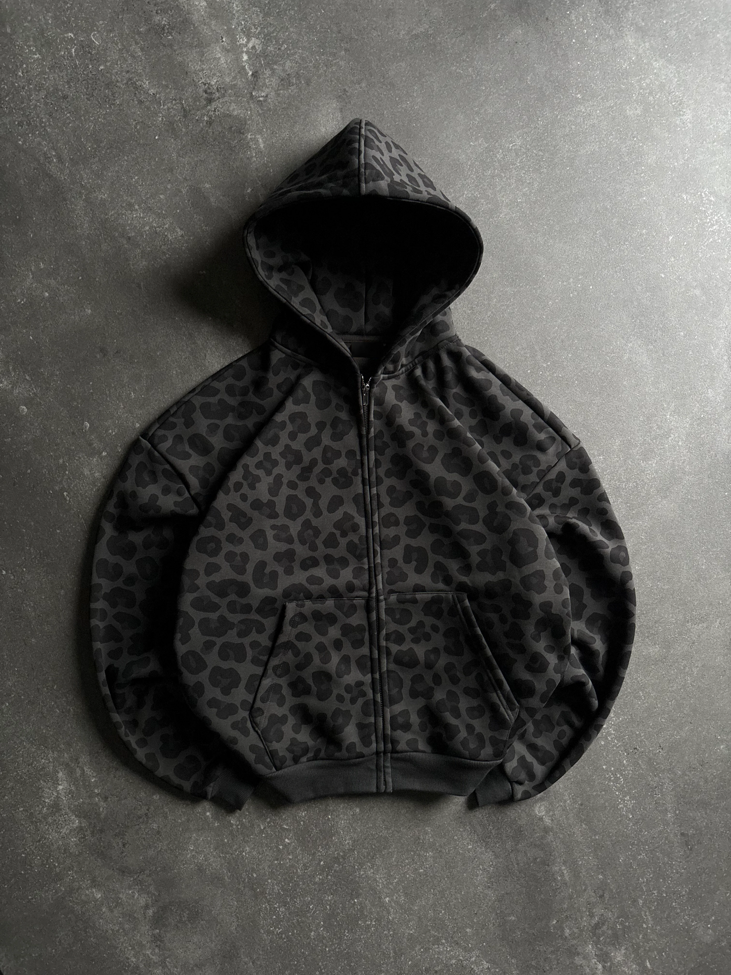 Leopard Print Zip-Up