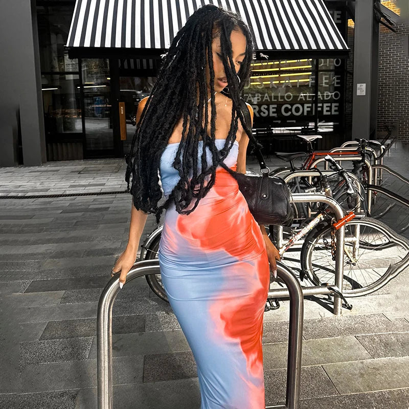 Sunset Bloom Maxi Dress